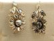 Gold Earrings from 1870 – 18-Karat Rose Gold with Diamonds