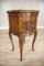 Rococo Walnut Night Stand from the Turn of the Centuries with Marble Top