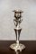 Silvered, Three-Arm Candlestick