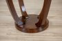 Round Mahogany Side Table Stylized as Art Deco