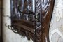 19th-Century Wall-Mounted Oak Coat Rack