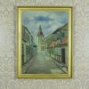 Widok miejski-olej na płótnie