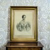 Litografia z XIX wieku/ portret tancerki