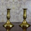 Para mosiężnych świeczników