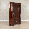 Biedermeier Mahogany Veneer Corner Cabinet, Circa 1870