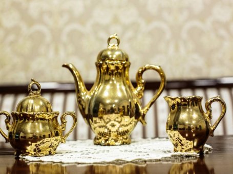 Golden Coffee Set