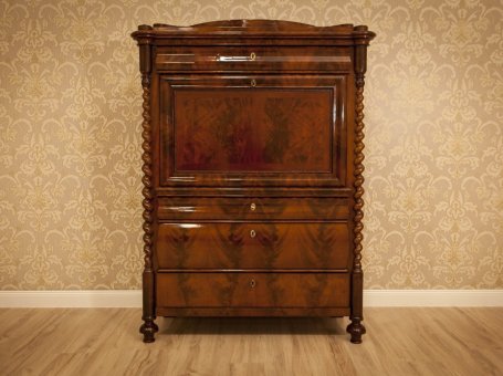 Biedermeier Secretary Desk, Circa 1850, AFTER RENOVATION