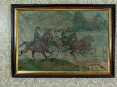 Painting Depicting Hunting, Circa 1973