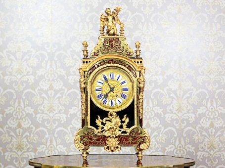 Bracket Clock with Boulle Marquetry, Circa 1885