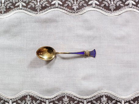 Gilded Sugar Spoon
