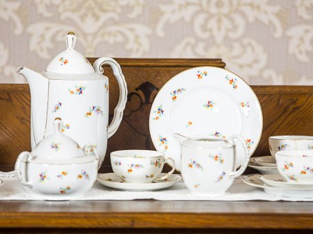 Thomas Bavaria Porcelain Service for 12 People, Art Deco