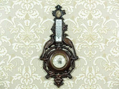 Barometer in a Carved Case, Circa 1880