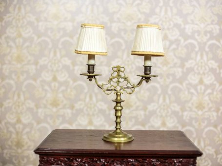 Two-Armed Table Lamp, Circa 1930