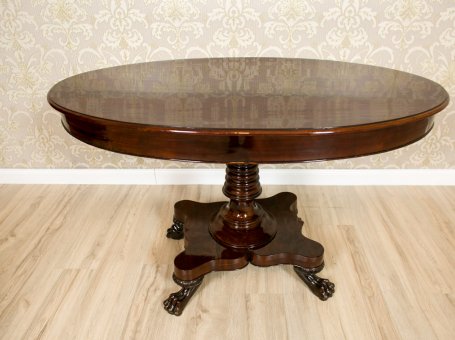 Oval Living Room Table from the 2nd Half of the 19th c.