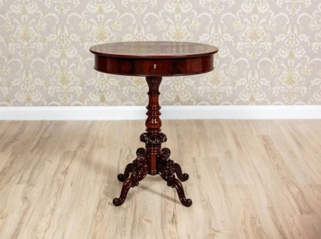 Small Table/Sewing Table, Circa 1880, After Renovation