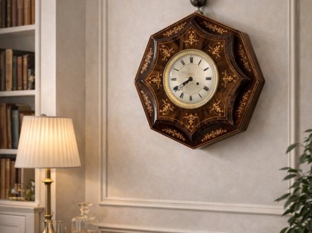 Zegar ścienny w stylu biedermeier /XIX wiek