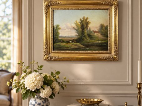 19th-Century Oil on Canvas