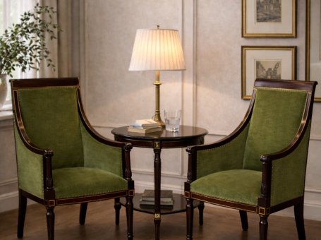 Dwa fotele w stylu angielskim