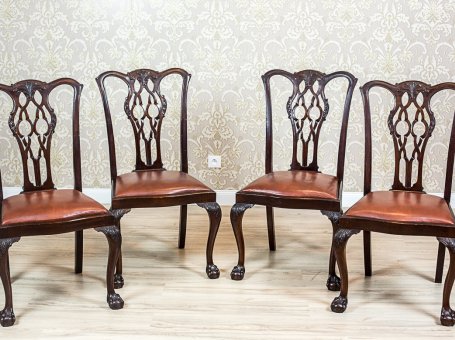 A Set of Chairs in the Chippendale Type