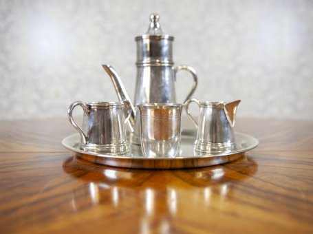 Metal Coffee Set with Tray