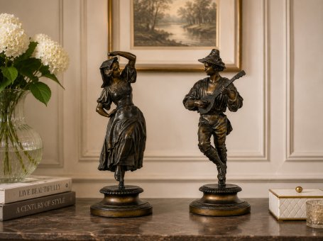 Pair of Zamak Figurines from the 1930s