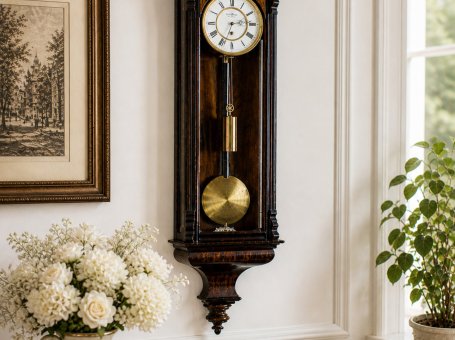 Austria-Hungarian Wall Clock from the Late 19th Century