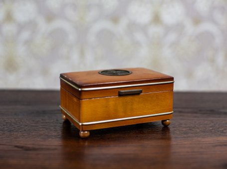 19th-Century Jewelry Case with Swiss Reuge Music Box