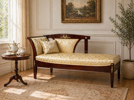 Wyjątkowy szezlong w stylu neoempire.