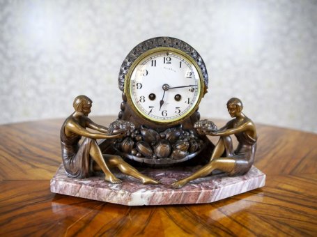 Mantel Clock with Marble Base