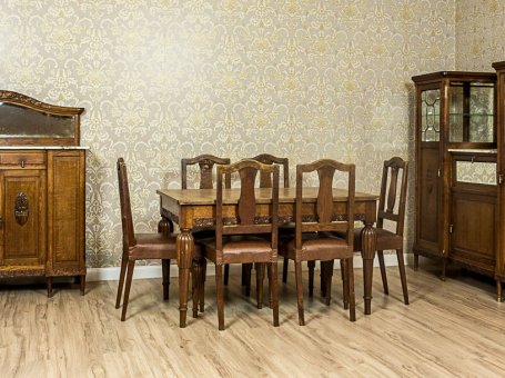 Art Nouveau Dining Room Suite, Circa 1910