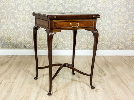 Foldout Card Table, Circa 1870