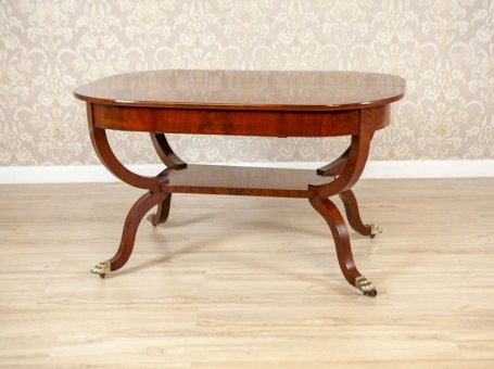 Mahogany Center Table from the Late 19th Century