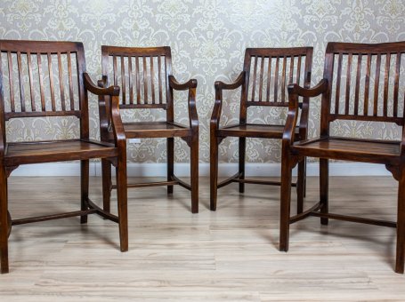 Komplet foteli z drewna tekowego