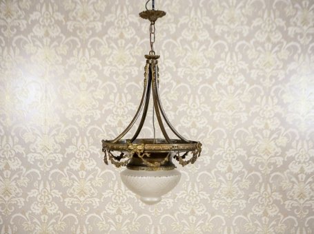 Empire-Style Chandelier from the Late 20th Century