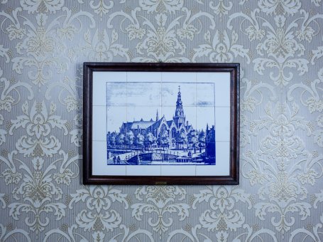 Picture Made of Faience Tiles