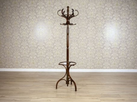 Free-Standing Coat Rack in the Thonet Style from the 1970s/1980s