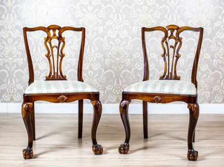 Two Chairs from the Early 20th Century in the Chippendale Type