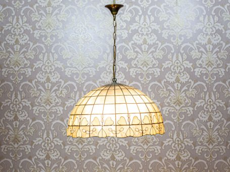 Ceiling Lamp with a Mother-of-Pearl Shade