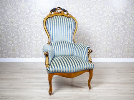 Komfortowy fotel z końca XIX wieku