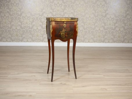 Louis XV Walnut Nightstand from the Turn of the Centuries