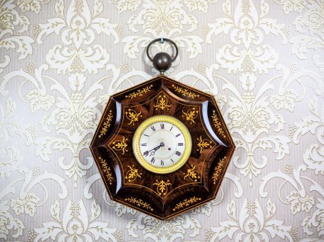 19th-Century Biedermeier Wall Clock