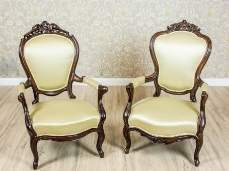 A Pair of Neo-Rococo Armchairs