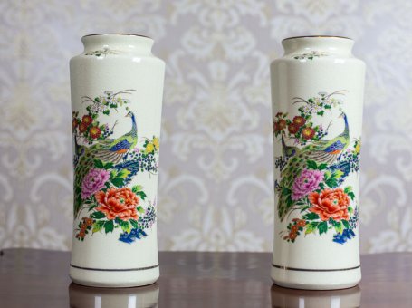 Pair of Vases in the Satsuma Type
