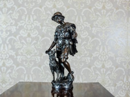 Bronzed Figurine of a Shepherd