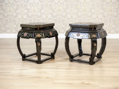 Pair of Oriental Stools from the Early 20th Century