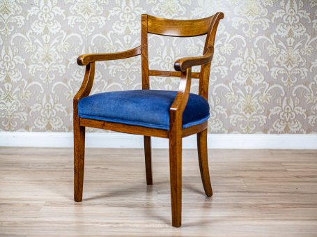 Fotel z drewna wiązowego