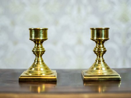 Two Brass Candlesticks