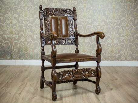 Carved Armchair-Throne, Circa 1940