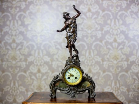 19th-Century A.D. Mougin Mantel Clock