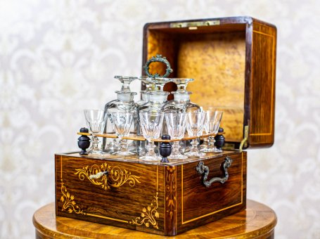 19th-Century Box with Liqueur Set